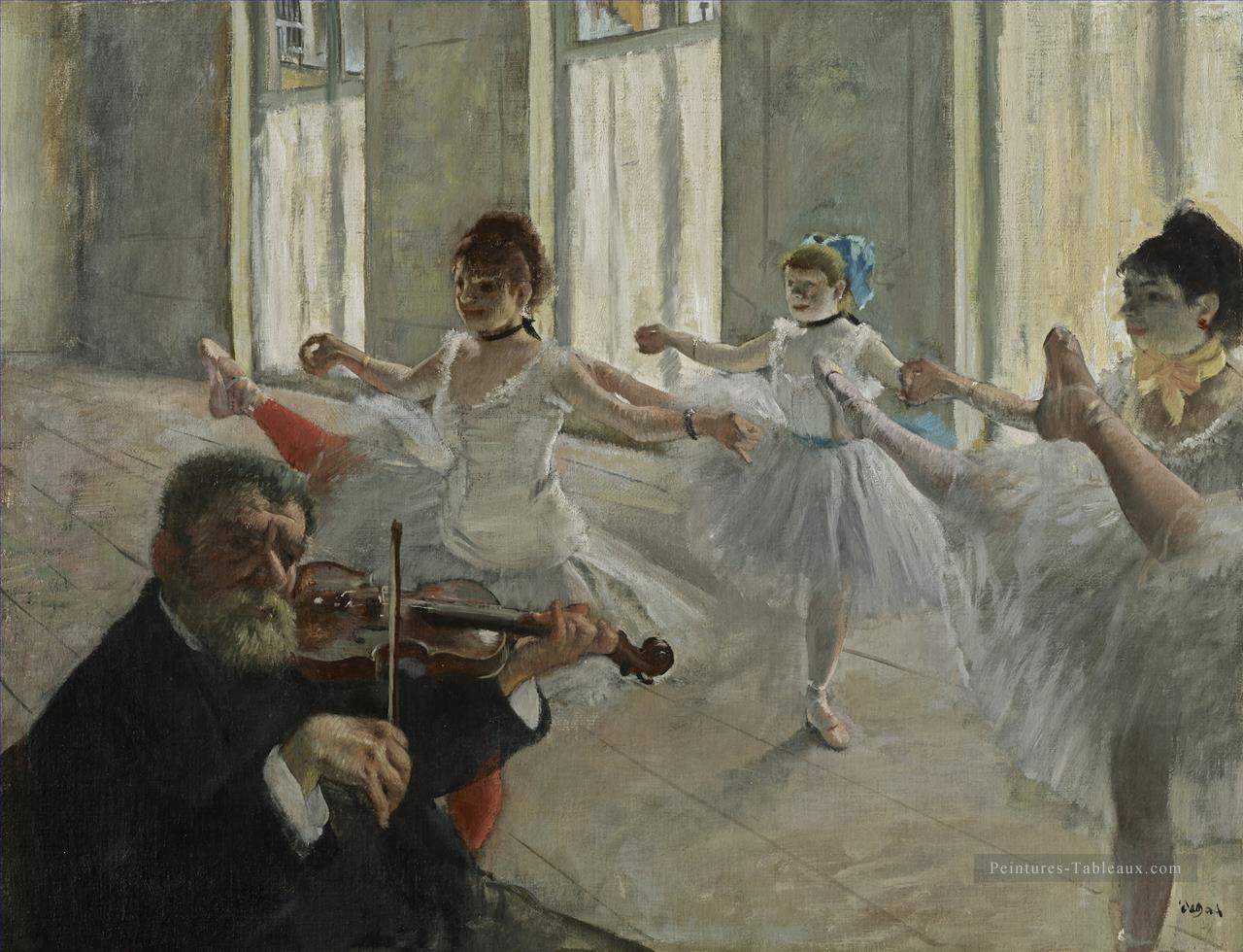 répéter le violon Edgar Degas Peintures à l'huile